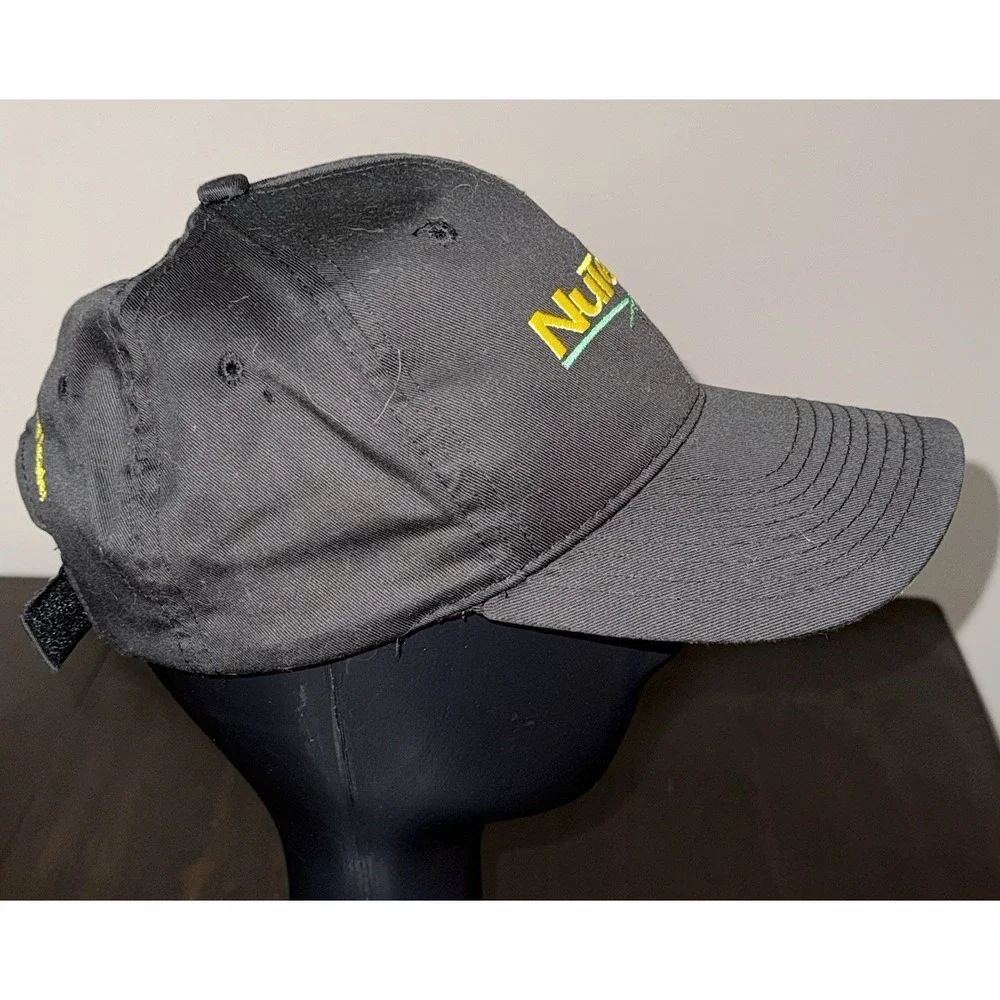 NuTech Seed Black Trucker Hat Baseball Cap Adjustable Raised 3D Logo Headliner V